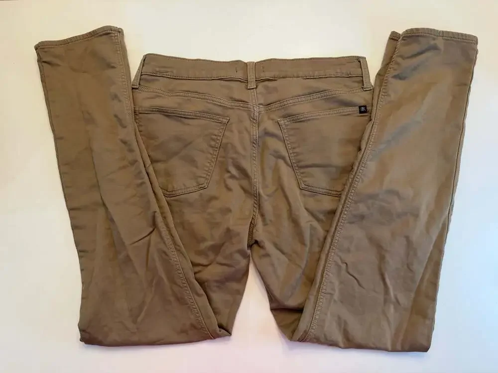 Banana Republic Mens Tan 5-Pocket Slim Fit Pants